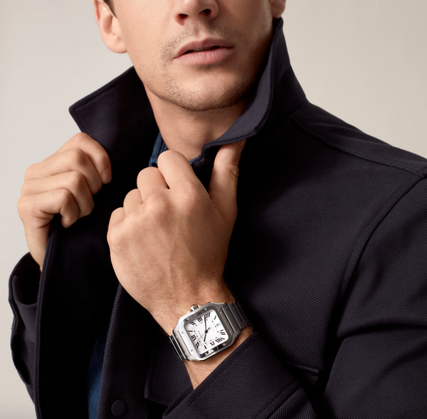 Reloj Santos Cartier Plata Clásico